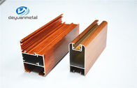 Naturalny kolor Drewniane ziarno Aluminiowe ramy drzwiowe Stop 6063 Zatwierdzenie ISO
