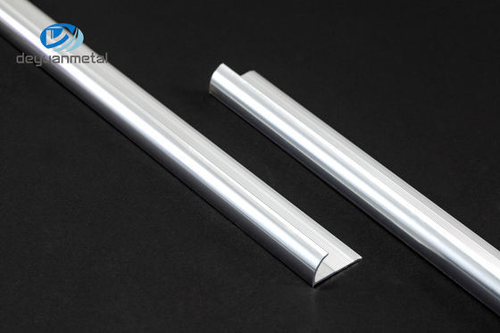 Okrągłe aluminiowe profile narożne, aluminiowe profile wykończeniowe 12 mm