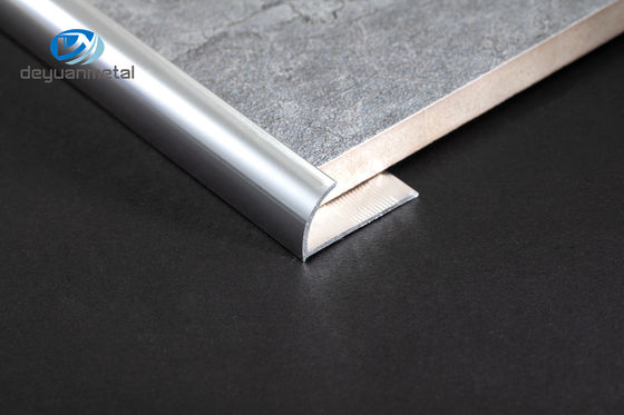 Okrągłe aluminiowe profile narożne, aluminiowe profile wykończeniowe 12 mm