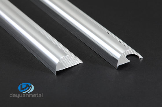 IQNET Aluminiowa krawędź wykończeniowa płytek Dekoracyjne ćwierćokrągłe narożniki ścienne Kształt jasny srebrny kolor