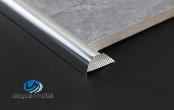 IQNET Aluminiowa krawędź wykończeniowa płytek Dekoracyjne ćwierćokrągłe narożniki ścienne Kształt jasny srebrny kolor