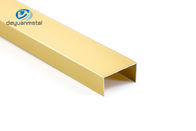 Anodowany profil aluminiowy U Profil 0,8-1,2 mm Grubość 6063 Alu Materiał Złoty kolor