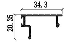 6063 Profile do wytłaczania okienkowych z aluminiowego patio powłoka proszkowa