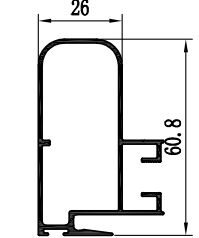 Profil aluminiowy z powłoką stopu 6063 do drzwi i okien patio