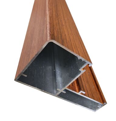 Profile aluminiowe okien skrzynkowych z drewnopodobnym wzorem dla rynku Ameryki Łacińskiej