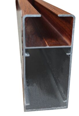 Manufacturer Aluminium Casement Window Profiles Featuring Wood Grain