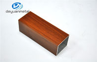 6063 T5 / T6 Aluminiowe profile ościeżnic, prostokątny profil aluminiowy o strukturze drewna