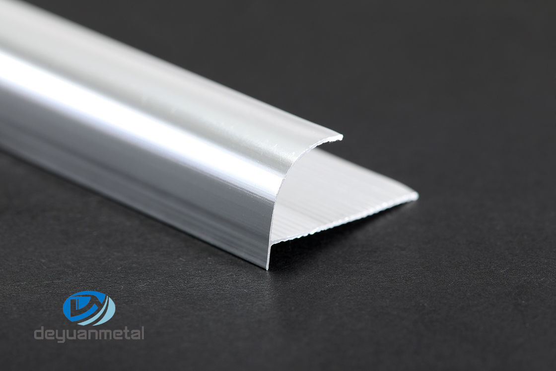 IQNET Aluminiowa krawędź wykończeniowa płytek Dekoracyjne ćwierćokrągłe narożniki ścienne Kształt jasny srebrny kolor
